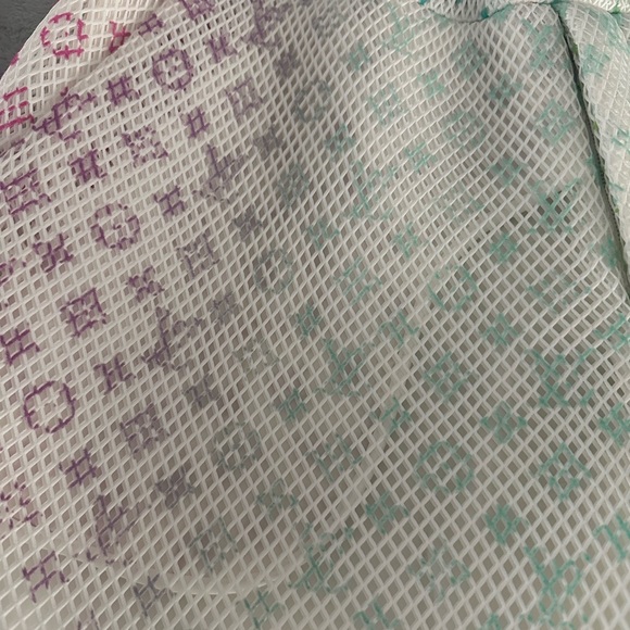 Louis Vuitton Mesh Monogram Shorts  
Worn 3x 
Size: 40 
Color: Milk White/Multi - Picture 2 of 9